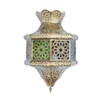 Arabská nástěnná mosazná lampa