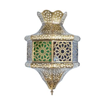 Arabská nástěnná mosazná lampa