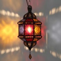 Orientálna závesná lampa Trombia multi 1