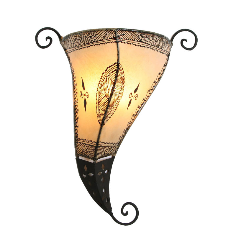 Orientální kožená lampa