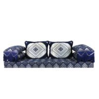 Marocká pohovka Oman modrá 15 1