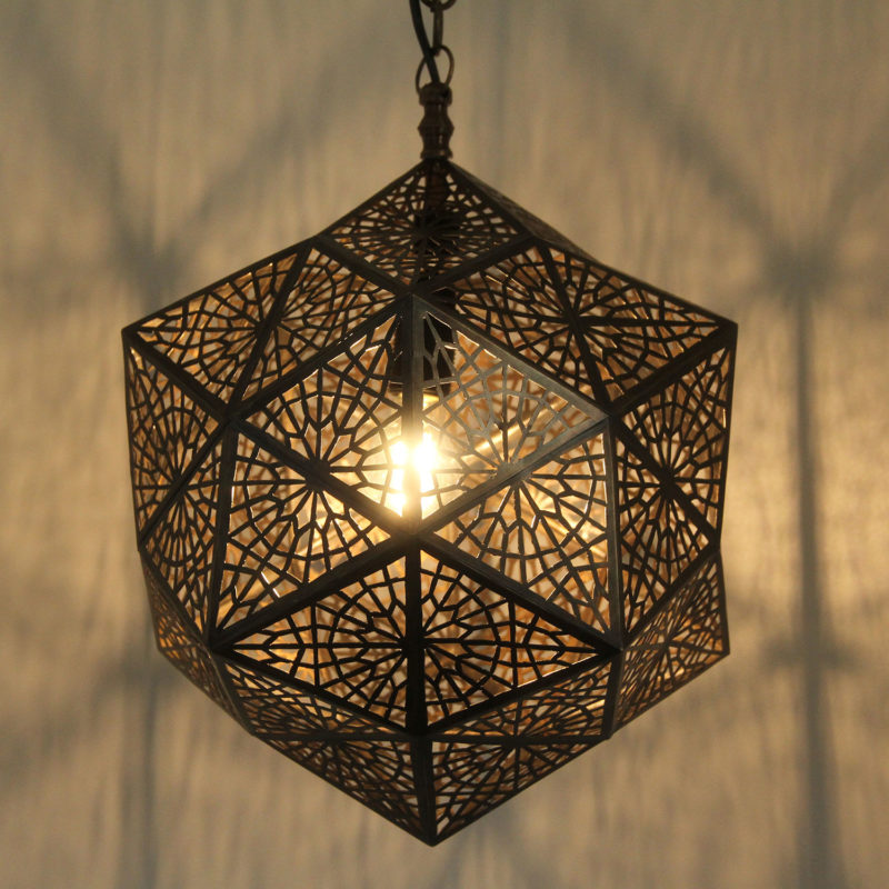 Orientální luxusní mosazná lampa