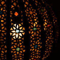 Orientálna medená lampa Hanief 3