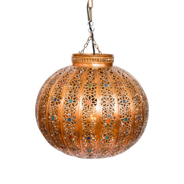 Orientální měděná lampa